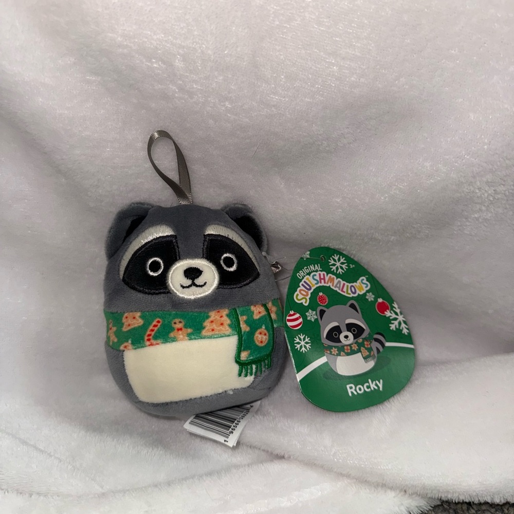 Squishmallows Ornament Rocky the Raccoon